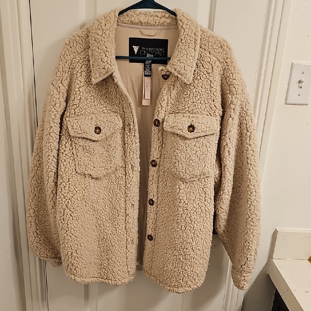 Victoria's Secret Cream Teddy Jacket